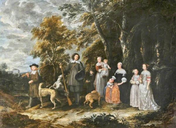 A Family Group by Gonzales Coques