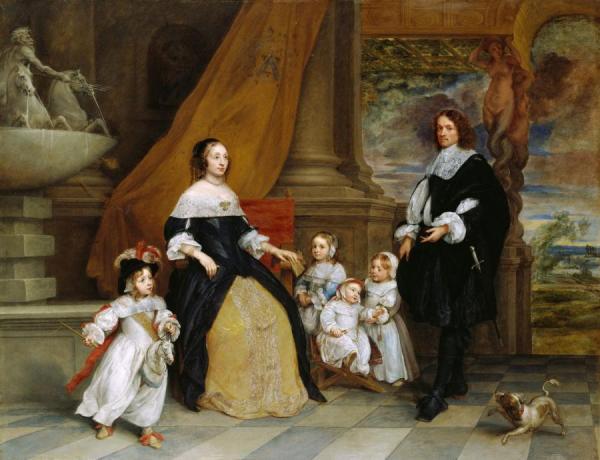 The Family Of Jan Baptista Anthoine by Gonzales Coques