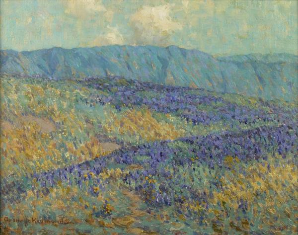 Blue Flowers, 1919 by Granville Redmond Oil Painting Reproductions