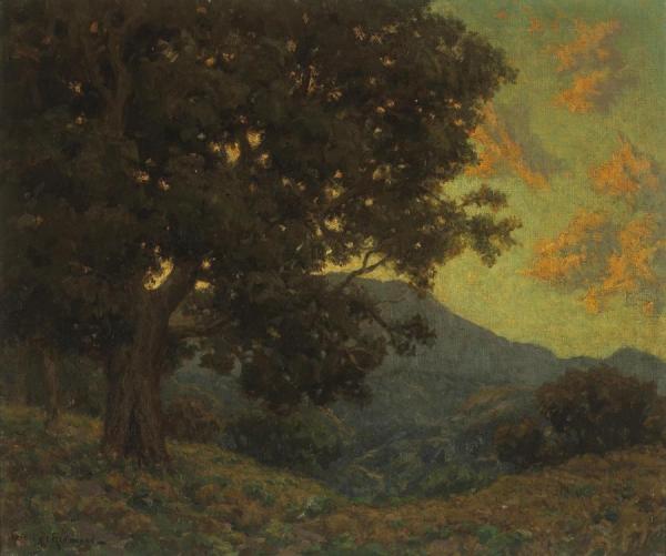 California Oak by Granville Redmond Oil Painting Reproductions