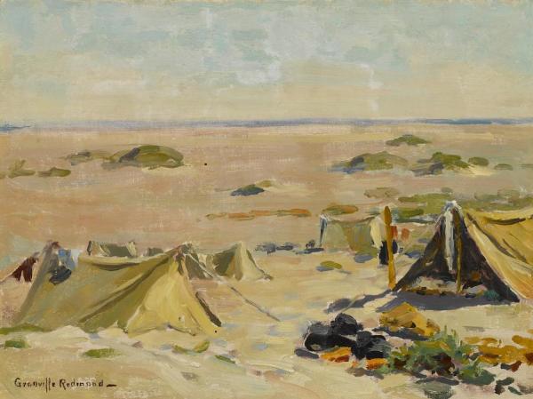 Camping On The Beach by Granville Redmond