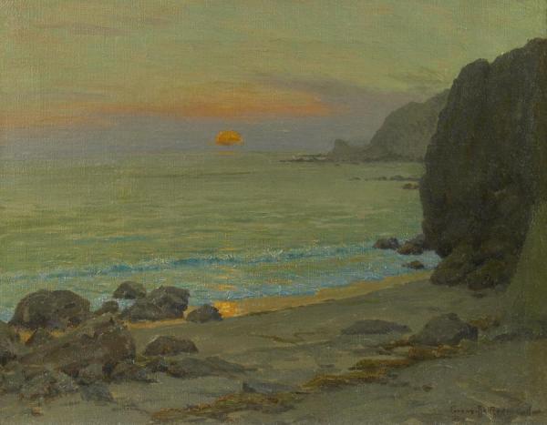 Catalina Sunrise, Lover's Cove by Granville Redmond