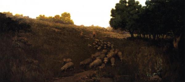 Evening (in Laguna) by Granville Redmond