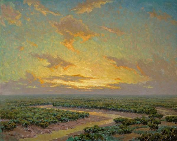 Marsh Under Golden Skies by Granville Redmond