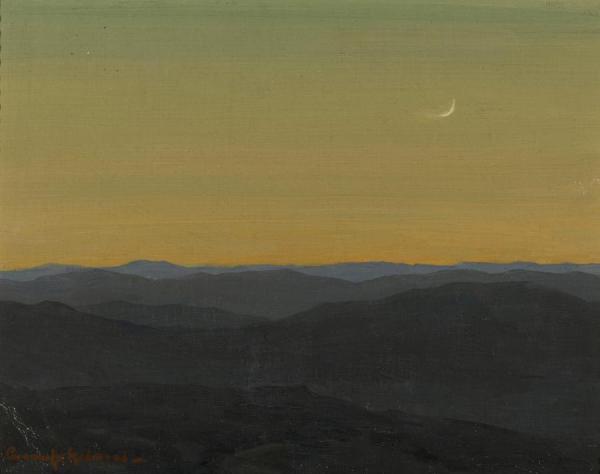 Moon At Dusk by Granville Redmond
