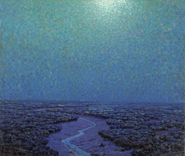 Moonlight On The Marsh by Granville Redmond