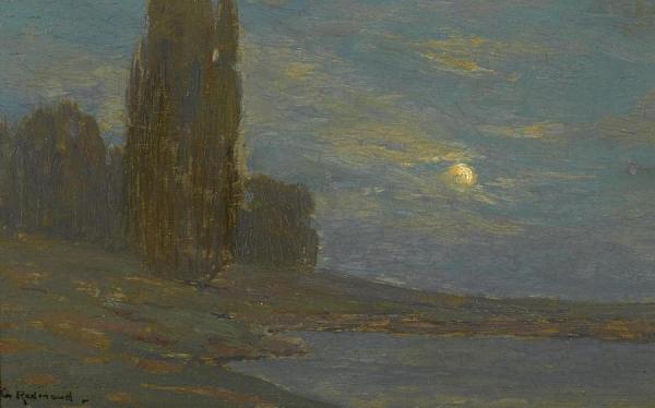 Moonlit Landscape by Granville Redmond Oil Painting Reproductions