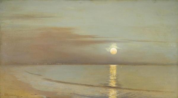 Moonrise Beyond The Bay, 1903 by Granville Redmond