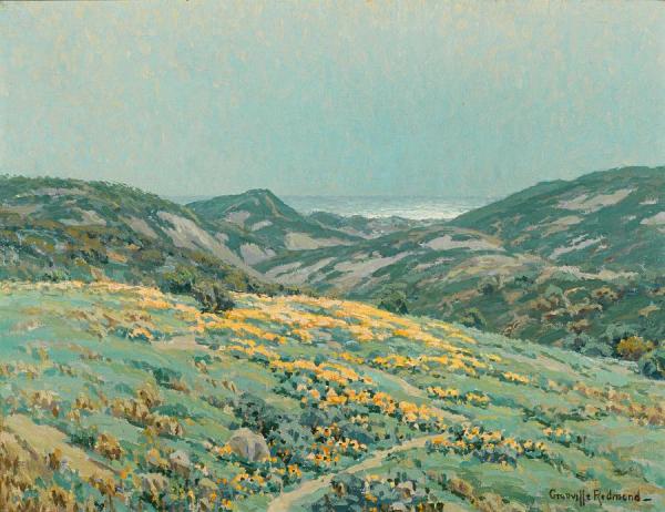 Poppies Along The Coast by Granville Redmond