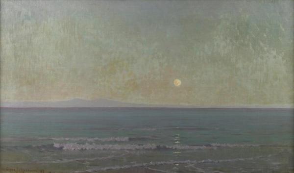 Quiet Moonlight (beyond Catalina Island), 1907 by Granville Redmond