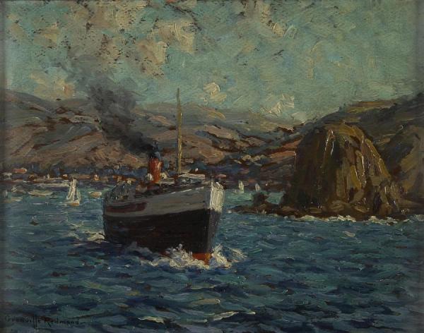 Steamer Leaving Avalon, Catalina Island, 1920 by Granville Redmond