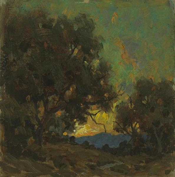 Sunset by Granville Redmond