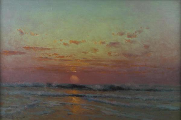 Sunset Beyond The Waves by Granville Redmond