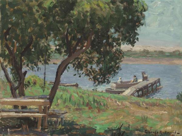 The Landing, 1931 by Granville Redmond