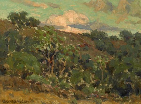Trees Along A Hillside by Granville Redmond