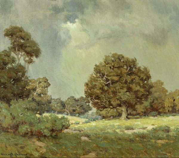 Wildflowers Under Grey Skies (the Coming Storm), 1916 by Granville Redmond