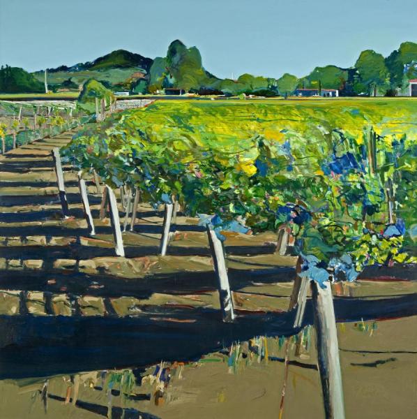 Rutherford Vineyard, 1990 by Gregory Kondos Oil Painting Reproductions
