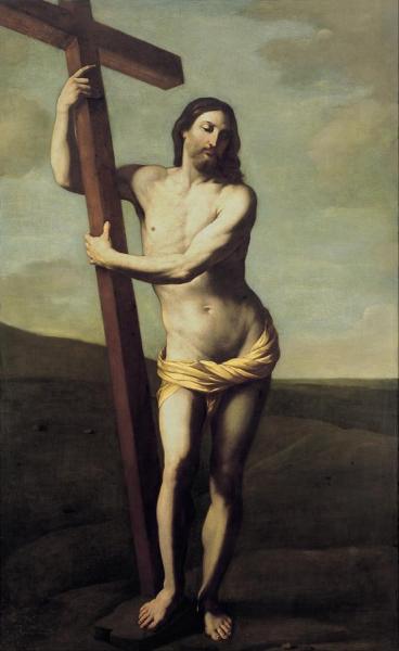 Cristo Resucitado Abrazado A La Cruz by Guido Reni