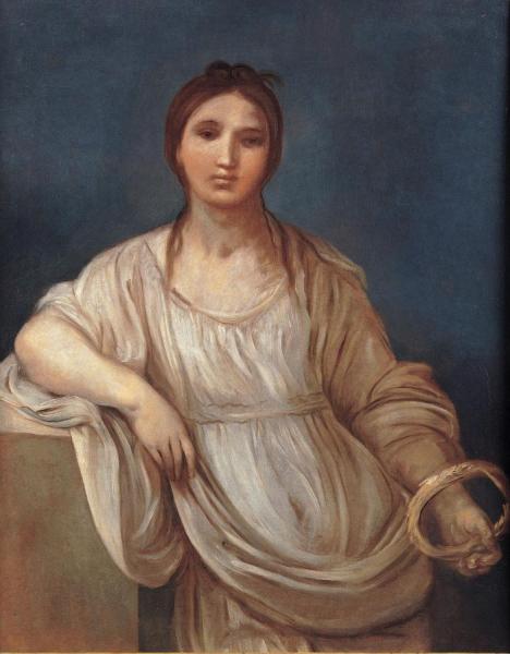 Portrait Of Girl With A Crown by Guido Reni