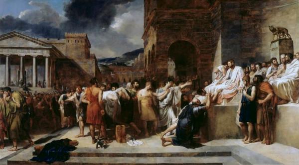 Brutus Condemns His Son To Death by Guillaume Guillon-lethiere