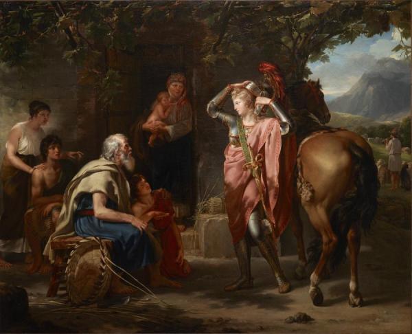 Erminia And The Shepherds (herminie Chez Les Bergers) by Guillaume Guillon-lethiere