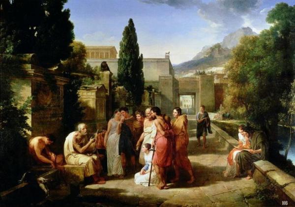 Homer Singing His Iliad At The Gate Of Athens by Guillaume Guillon-lethiere