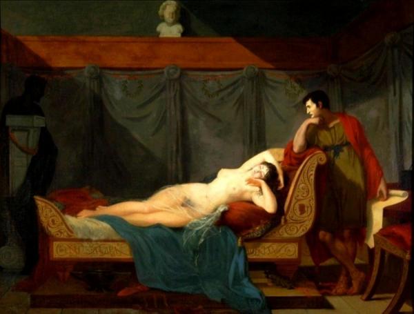 Lucien Bonaparte Contemplating His Mistress by Guillaume Guillon-lethiere
