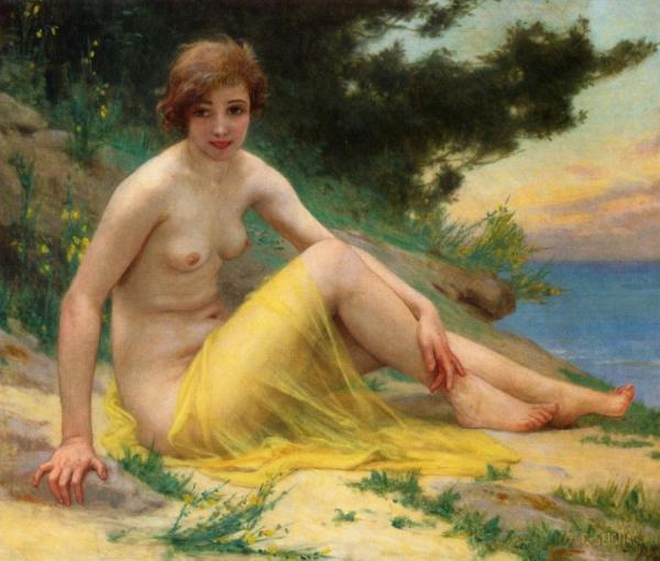 Guillaume Seignac Nude At The Beach