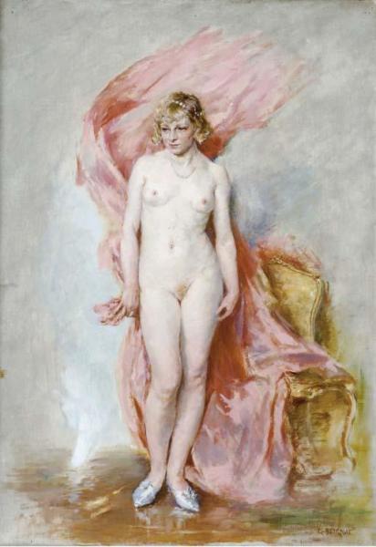 Nude In An Interior by Guillaume Seignac