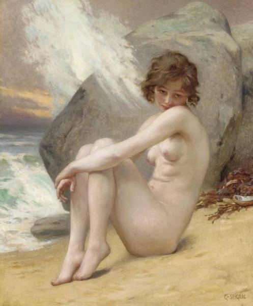 The Wave by Guillaume Seignac Oil Painting Reproductions