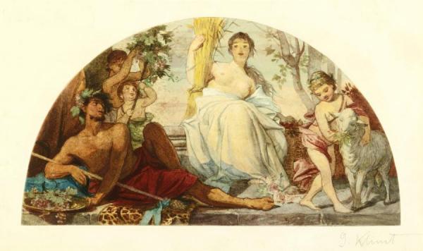 Allegory Of Agriculture by Gustav Klimt