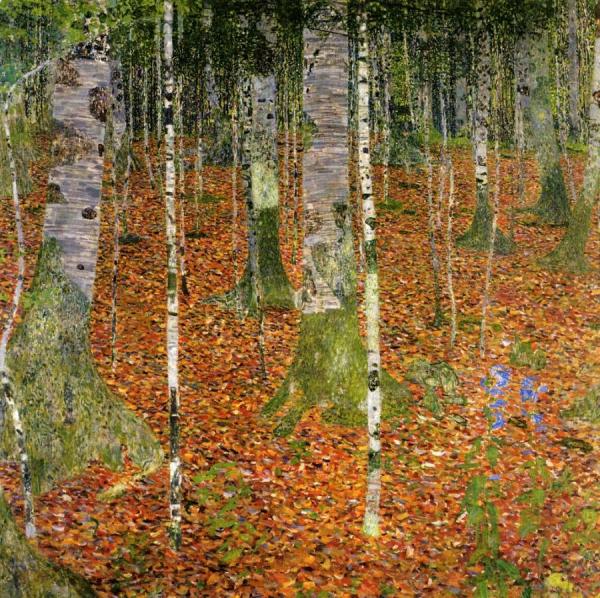 Gustav Klimt Birch Forest