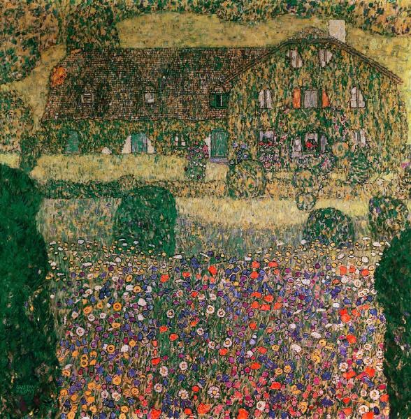 Country House By The Attersee by Gustav Klimt
