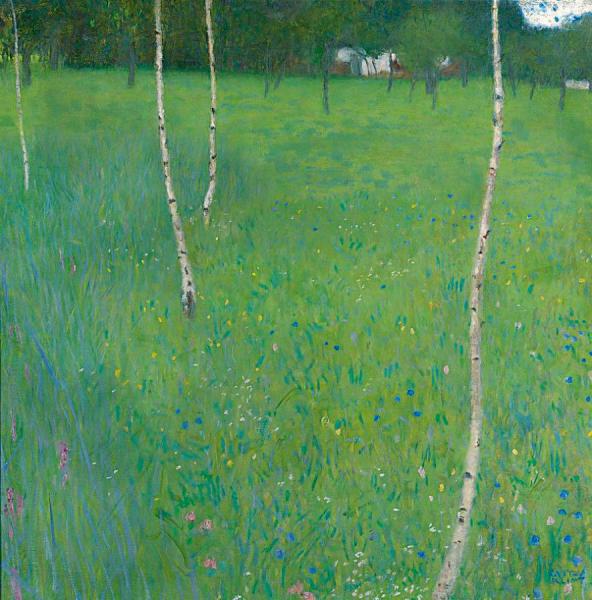 Gustav Klimt Farmhouse With Birch Trees(young Birch Trees)