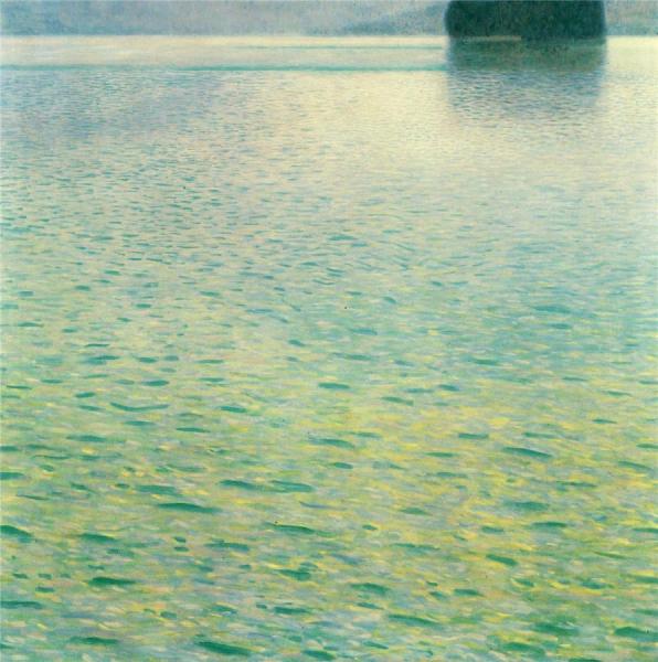 Island In The Attersee by Gustav Klimt