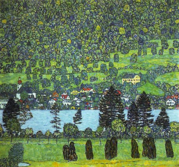 Mountain Slope At Unterach by Gustav Klimt