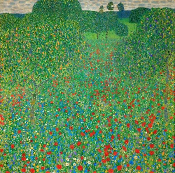Poppy Field by Gustav Klimt