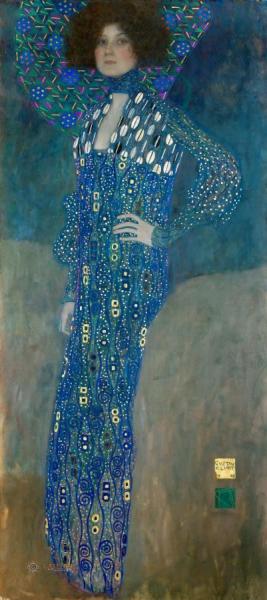 Portrait Of Emilie Floge by Gustav Klimt