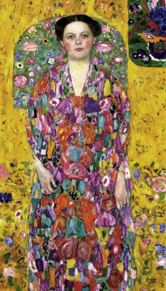 Portrait Of Eugenia Primavesi by Gustav Klimt
