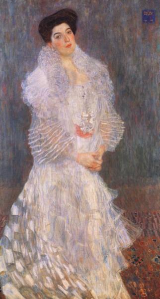 Portrait Of Hermine Gallia by Gustav Klimt