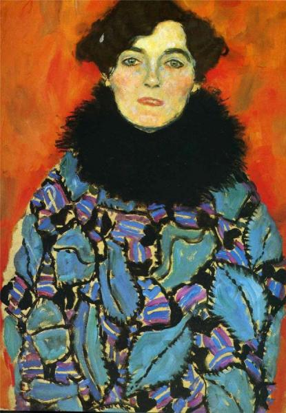 Portrait Of Johanna Staude by Gustav Klimt
