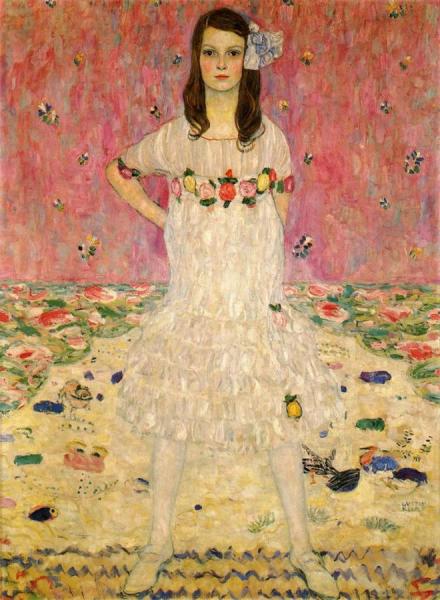 Portrait Of Mäda Primavesi by Gustav Klimt Oil Painting Reproductions