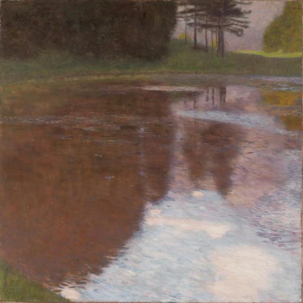 Quiet Pond In The Park Of Appeal by Gustav Klimt