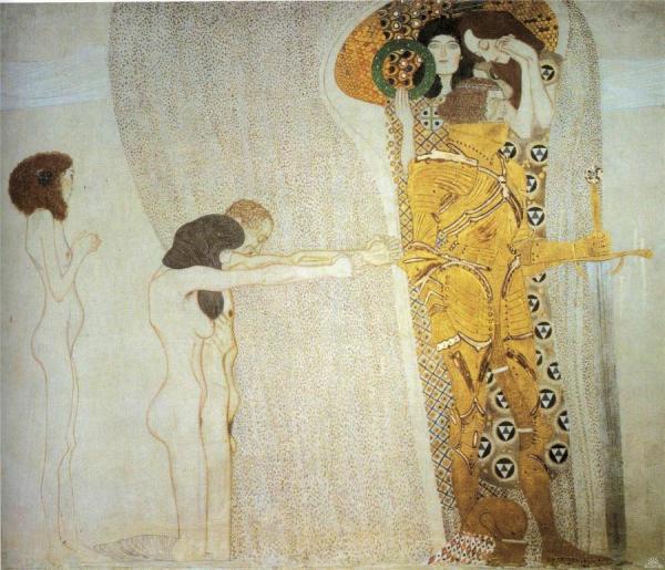 The Beethoven Frieze: The Longing For Happiness by Gustav Klimt