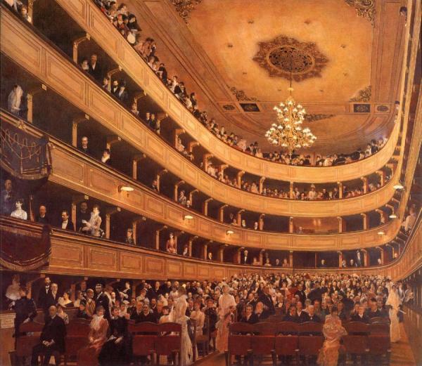The Old Burgtheater by Gustav Klimt
