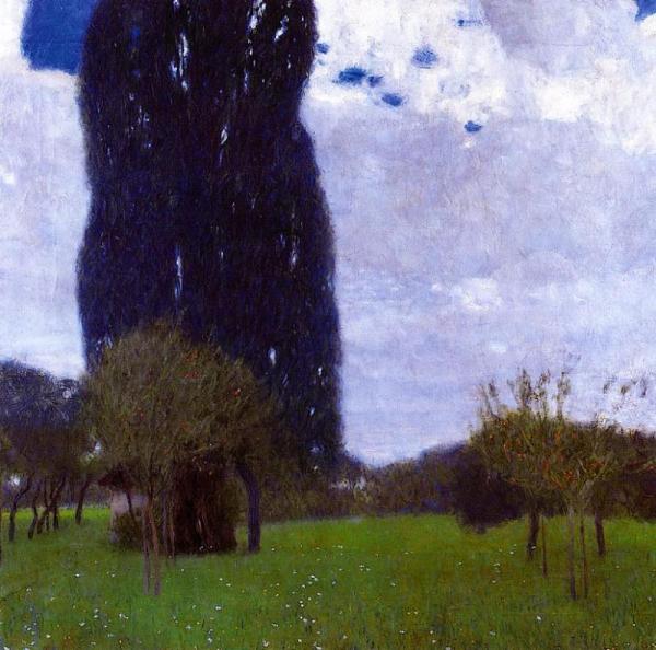 The Tall Poplar Trees Ii by Gustav Klimt