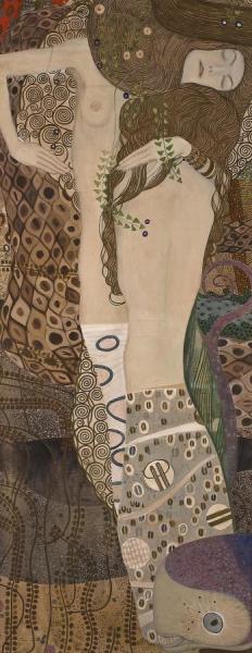 Water Serpents I,1904-1907 by Gustav Klimt