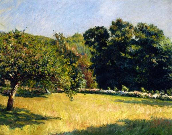A Garden In Trouville by Gustave Caillebotte