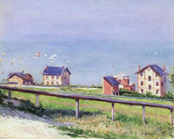 Boats At Trouville by Gustave Caillebotte