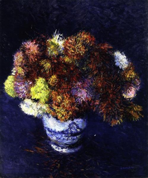 Bouquet Of Chrysanthemums by Gustave Caillebotte